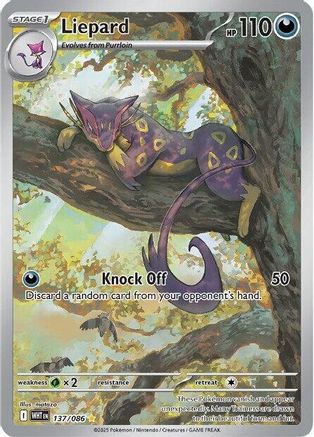 Liepard - 137/086  - (137/086) Holofoil [SV White Flare] - Trinity Hobby