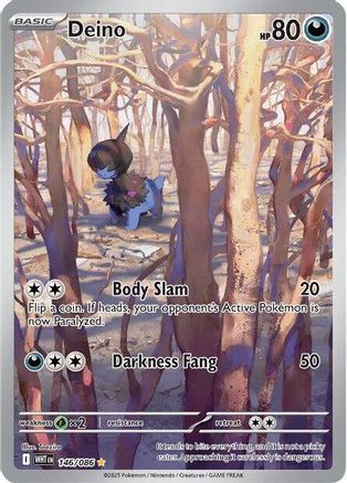 Deino - 146/086  - (146/086) Holofoil [SV White Flare] - Trinity Hobby