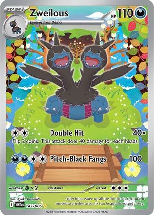 Zweilous - 147/086  - (147/086) Holofoil [SV White Flare] - Trinity Hobby