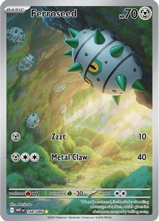 Ferroseed - 148/086  - (148/086) Holofoil [SV White Flare] - Trinity Hobby