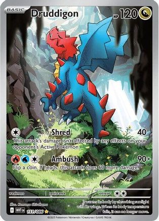 Druddigon - 151/086  - (151/086) Holofoil [SV White Flare] - Trinity Hobby