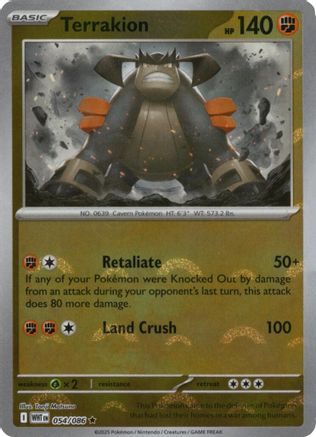 Terrakion (Poke Ball Pattern)  - (054/086) Holofoil [SV White Flare] - Trinity Hobby