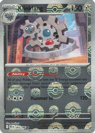 Klinklang (Poke Ball Pattern)  - (063/086) Holofoil [SV Black Bolt] - Trinity Hobby