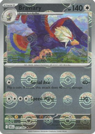 Braviary (Poke Ball Pattern) - (78/086) Holofoil [SV Black Bolt]