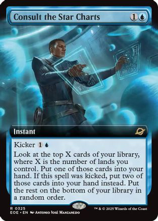 Consult the Star Charts (Extended Art)  [Foil]  (EOE-325) - [Edge of Eternities] - Trinity Hobby