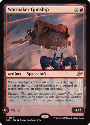 Warmaker Gunship  [Foil]  (EOE-167) - [Edge of Eternities] - Trinity Hobby