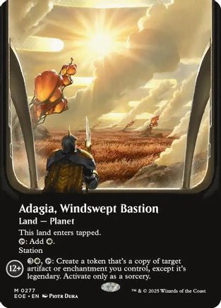 Adagia, Windswept Bastion (Borderless)  [Foil]  (EOE-277) - [Edge of Eternities] - Trinity Hobby