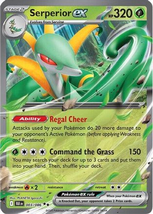 Serperior ex  - (003/086) Holofoil [SV Black Bolt] - Trinity Hobby