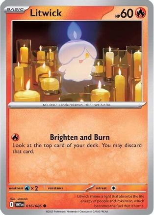 Litwick  - (016/086)  [SV White Flare] - Trinity Hobby