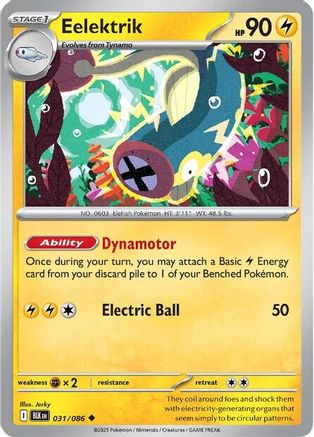 Eelektrik  - (031/086) Reverse Holofoil [SV Black Bolt] - Trinity Hobby
