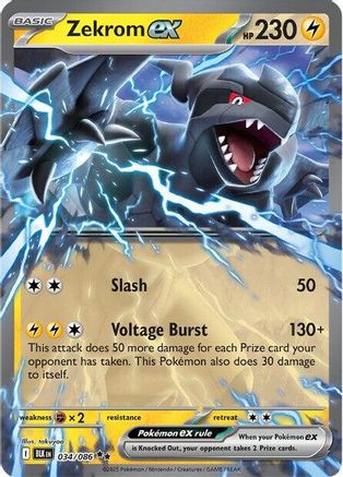 Zekrom ex  - (034/086) Holofoil [SV Black Bolt] - Trinity Hobby