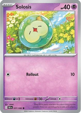 Solosis  - (037/086) Reverse Holofoil [SV Black Bolt] - Trinity Hobby