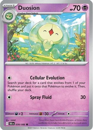 Duosion  - (038/086) Reverse Holofoil [SV Black Bolt] - Trinity Hobby