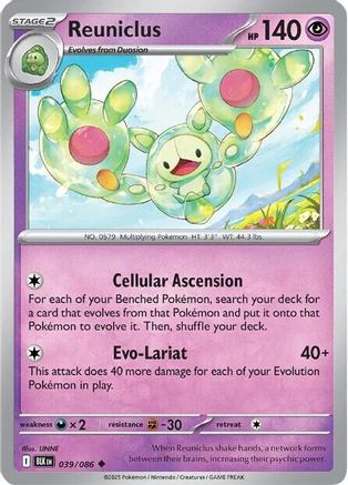Reuniclus  - (039/086) Reverse Holofoil [SV Black Bolt] - Trinity Hobby