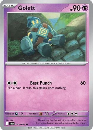 Golett  - (042/086)  [SV Black Bolt] - Trinity Hobby