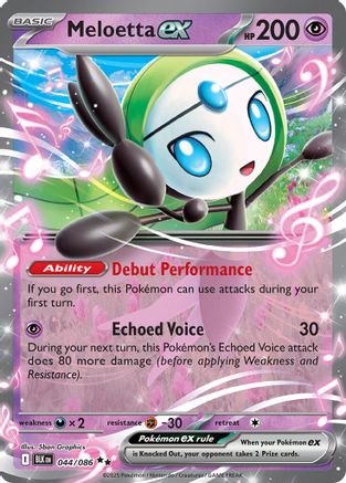 Meloetta ex  - (044/086) Holofoil [SV Black Bolt] - Trinity Hobby