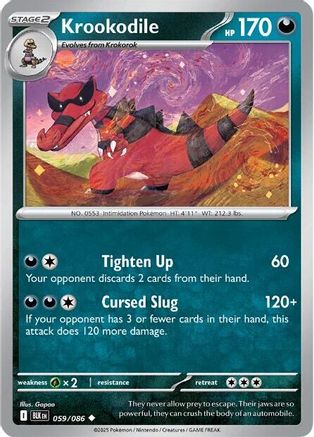 Krookodile  - (059/086) Reverse Holofoil [SV Black Bolt] - Trinity Hobby