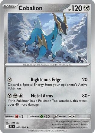 Cobalion  - (066/086) Holofoil [SV Black Bolt] - Trinity Hobby