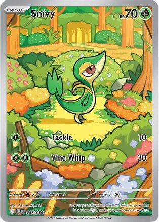 Snivy - 087/086  - (087/086) Holofoil [SV Black Bolt] - Trinity Hobby