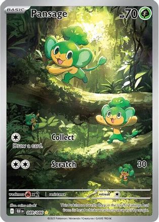 Pansage - 089/086  - (089/086) Holofoil [SV Black Bolt] - Trinity Hobby