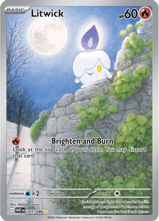 Litwick - 101/086  - (101/086) Holofoil [SV White Flare] - Trinity Hobby