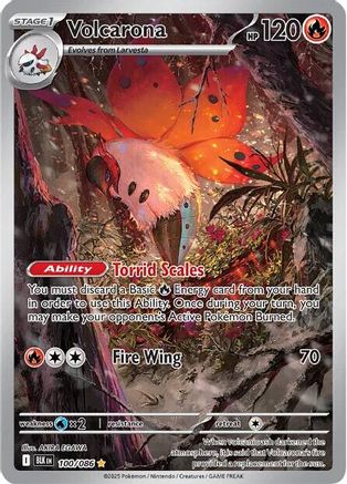 Volcarona - 100/086  - (100/086) Holofoil [SV Black Bolt] - Trinity Hobby