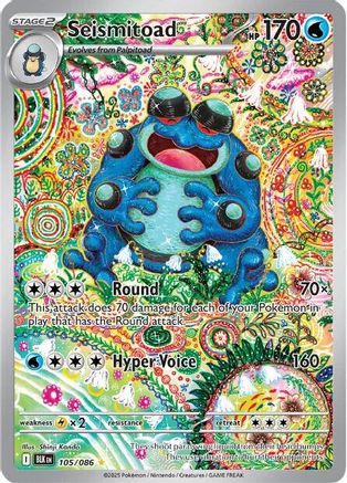 Seismitoad - 105/086  - (105/086) Holofoil [SV Black Bolt] - Trinity Hobby