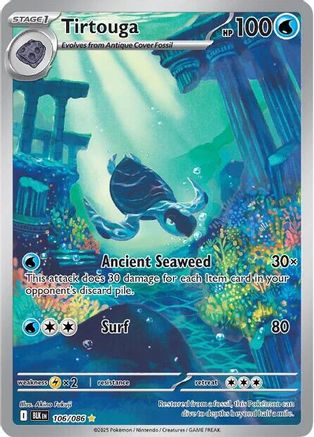 Tirtouga - 106/086  - (106/086) Holofoil [SV Black Bolt] - Trinity Hobby