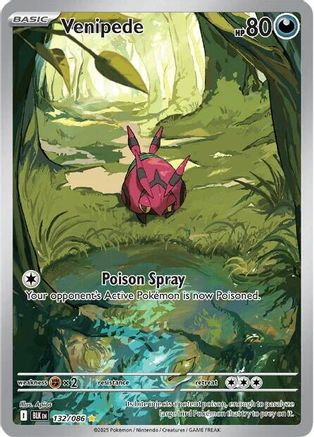 Venipede - 132/086  - (132/086) Holofoil [SV Black Bolt] - Trinity Hobby