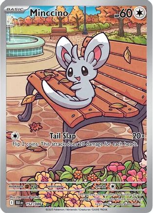 Minccino - 152/086  - (152/086) Holofoil [SV Black Bolt] - Trinity Hobby