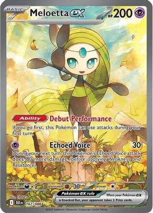 Meloetta ex - 167/086  - (167/086) Holofoil [SV Black Bolt] - Trinity Hobby