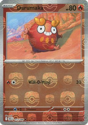 Darumaka (Master Ball Pattern)  - (013/086) Holofoil [SV Black Bolt] - Trinity Hobby
