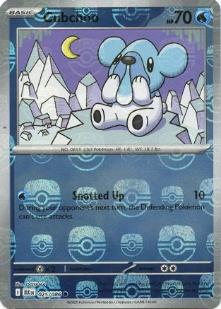 Cubchoo (Master Ball Pattern)  - (025/086) Holofoil [SV Black Bolt] - Trinity Hobby