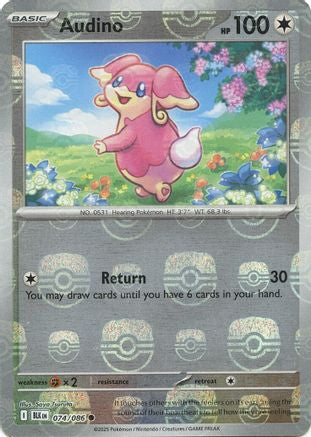 Audino (Master Ball Pattern)  - (074/086) Holofoil [SV Black Bolt] - Trinity Hobby