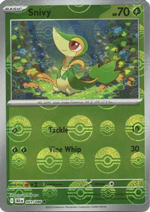 Snivy (Poke Ball Pattern)  - (001/086) Holofoil [SV Black Bolt] - Trinity Hobby