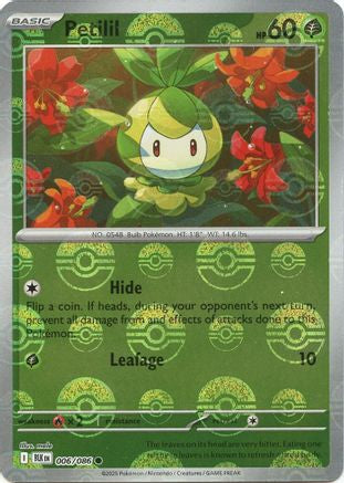 Petilil (Poke Ball Pattern)  - (006/086) Holofoil [SV Black Bolt] - Trinity Hobby
