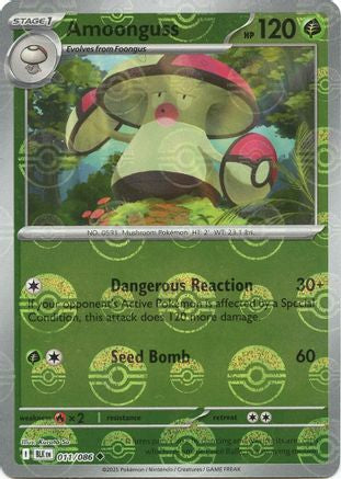Amoonguss (Poke Ball Pattern)  - (011/086) Holofoil [SV Black Bolt] - Trinity Hobby