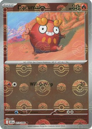 Darumaka (Poke Ball Pattern)  - (013/086) Holofoil [SV Black Bolt] - Trinity Hobby