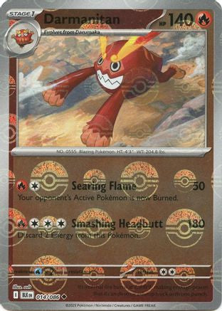 Darmanitan (Poke Ball Pattern)  - (014/086) Holofoil [SV Black Bolt] - Trinity Hobby