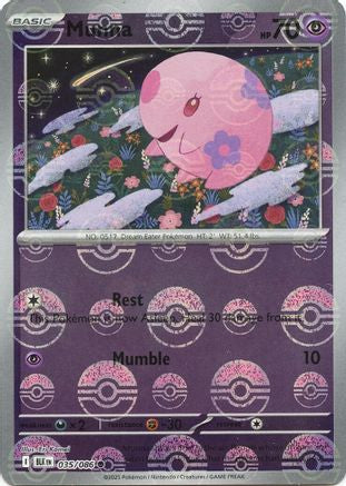 Munna (Poke Ball Pattern)  - (035/086) Holofoil [SV Black Bolt] - Trinity Hobby