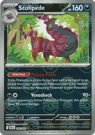 Scolipede (Poke Ball Pattern)  - (056/086) Holofoil [SV Black Bolt] - Trinity Hobby