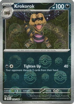 Krokorok (Poke Ball Pattern)  - (058/086) Holofoil [SV Black Bolt] - Trinity Hobby