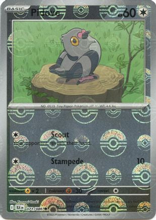 Pidove (Poke Ball Pattern)  - (071/086) Holofoil [SV Black Bolt] - Trinity Hobby