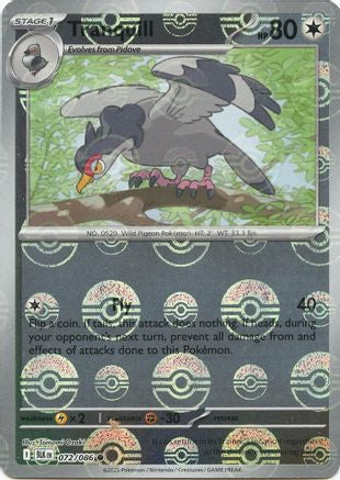 Tranquill (Poke Ball Pattern)  - (072/086) Holofoil [SV Black Bolt] - Trinity Hobby