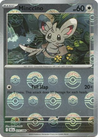 Minccino (Poke Ball Pattern)  - (075/086) Holofoil [SV Black Bolt] - Trinity Hobby