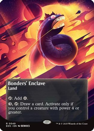 Bonders' Enclave (0046) (Borderless)  [Foil]  (EOS-049) - [Edge of Eternities: Stellar Sights] - Trinity Hobby