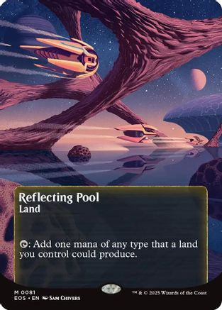 Reflecting Pool (0081) (Borderless)  [Foil]  (EOS-081) - [Edge of Eternities: Stellar Sights] - Trinity Hobby
