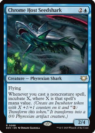 Chrome Host Seedshark  (EOC-068) - [Commander: Edge of Eternities] - Trinity Hobby