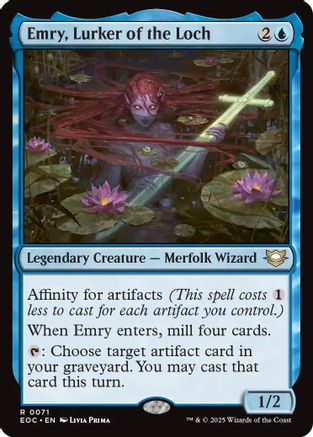 Emry, Lurker of the Loch  (EOC-071) - [Commander: Edge of Eternities] - Trinity Hobby