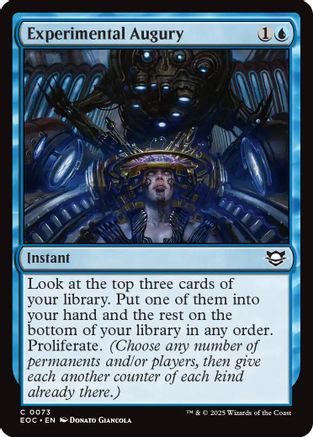 Experimental Augury  (EOC-073) - [Commander: Edge of Eternities] - Trinity Hobby